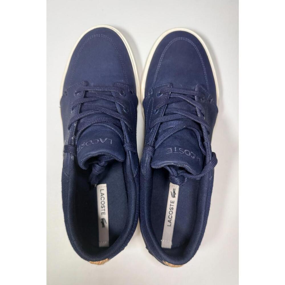 Lacoste Men's Bayliss Sneakers 119 1 CMA Navy/Off White Size 9 - Picture 8 of 9